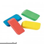 Fun Express Basic Assorted Rainbow Erasers Stationery Pencil Accessories Erasers 24 Pieces  B0184KRX5W